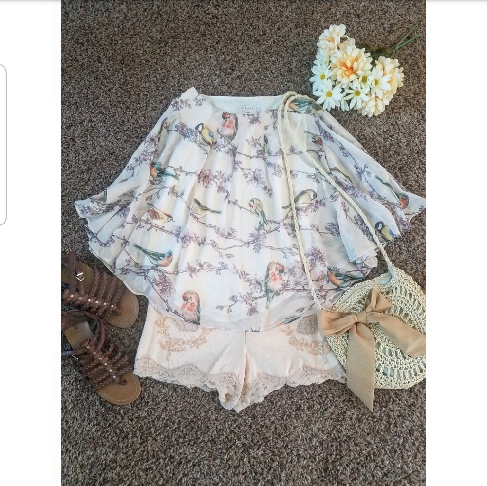 Ted Baker bird print top